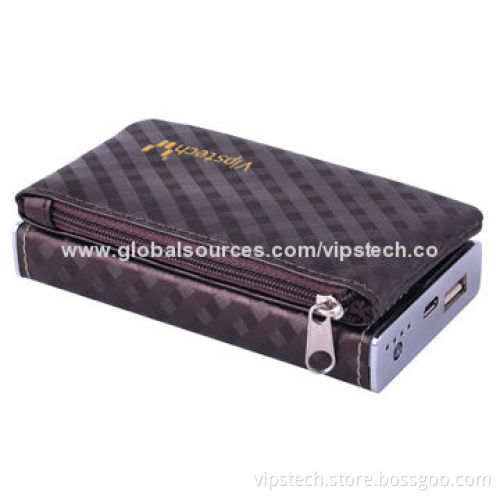 Wallet-shaped Emergency Charger for Mobile Phones and iPhone 5 with 6,000mAh Real-capacityNew
